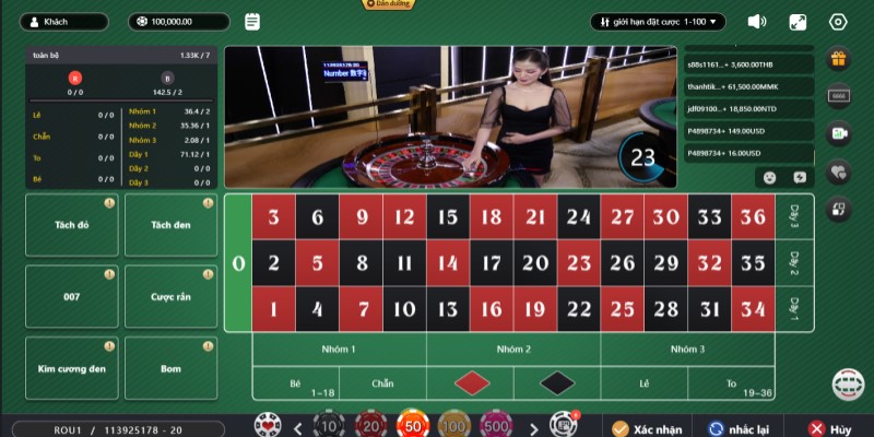 Có nhiều loại cược cho người chơi đặt tiền trong roulette 